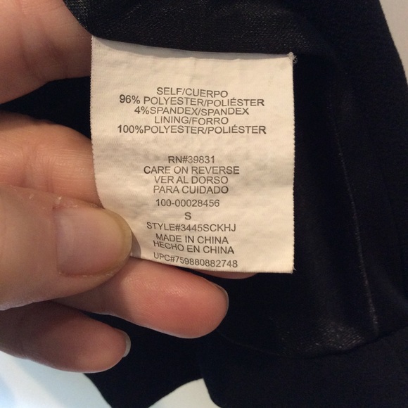 Sequin hearts Black peplum jacket/ open cardigan - Picture 4 of 9